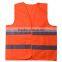 OEM high-Visibility orange yellow reflective safety fluorescent safety vest