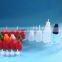 White LDPE eye dropper bottle with childproof cap, e-liquid oil dropper bottle