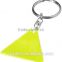 Promotion child plastic reflective sticker keychains hanger for roadsafety