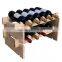 retail store MDF wooden wine display stand/flooring wine display shelf /wine display rack