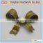 2016 New style decorative high quality custom bowknot metal for handbags
