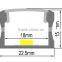 Hot sale surface mounting clip install led aluminum profile for led strip