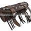 fashionable crazy horse leather rolling tool bag