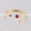 Female Fashion Wild Colorful Diamond With The Pearl Gold Plated Bracelet
