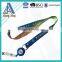Heat transfer printed polyester material cheap id badge holder lanyard