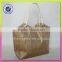 Tote handbag jute and cotton material shoulder bag style cotton handle