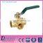 High quality 3-Way brass electric ball valve