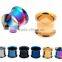 Stainless steel custom high polish ear jewelry double flare ear plug tunnel