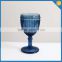 Blue colored vintage style goblet