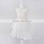 Fashion Children Girls Princess Dress With Short Sleeve Flower Lace Gold Inner And Flower Belt Girls Dress