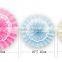 Lime Paper Lace Doilies Rosettes Paper Fans Backdrop Hanging Paper Fans Solid Color Party Round Pastel Hanging Decoration