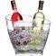 clear acrylic novelty wine bottle holder