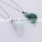 Crescent-shaped Natural druzy quartz pendants Crystal Necklace Rock Crystal gemstone pendant