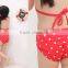 Cute red strawberry baby girl swimwear sling bikini kids swimsuit