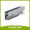 Easy Installation Anodized Aluminum Rail for Solar Panel