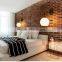 Study bedroom berth lamp corridor hallway Nordic lens headlight ancient American country single head lighting