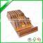 100% nature bamboo drawer knife block