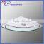 European style brass and stainless steel bathroom glass corner shelf