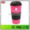 Eco-friendly 450 ml Plastic Starbucks Coffee Cup Mug With Leak Proof Lid