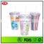 16oz Bpa Free Double Wall Acrylic Tumbler With Straw and Insert