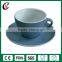 Wholesale customized reusable glazed ceramic coffee cup with saucer