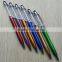 Trending hot products 2016 soft black stylus on the top slim crystal stylus pen