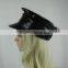 Black Leather Hat Police Officer Hat Party Hat