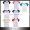 Baseball T-Shirt Cotton Women Short Sleeve Raglans