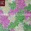 three color chemical lace fabric