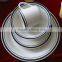 Blue Rim China Dinner Set Ceramic Dinner Set Porcelain Table Set
