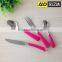 Colorful! stainless steel cutlery with plastic handle