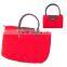 Promotional zipper closure Foldable tote bag