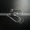 12*25mm silver plated 316L stainless steel kidney earrings hoop DIY jewelry findings supplies 1702062