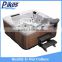 Factory supply 2 meter long garden spa whirlpool , 5 people spa outdoor hot tub