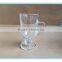 crystal wine glass cup with handle