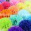 Red Peach Light Blue Navy Blue Green Chocolate Ivory Orange Lavender Pink Yellow Purple Tissue Paper Decorative Flower Ball