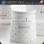 White ceramic canister food storage box for house