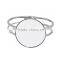 Wholesale Cheap Personalised Fashion Silver Color 316l Sublimation Stainless Steel Bracelet