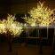 High simulation artificial super market/shopping mall/yard led lighting tall led cherry tree