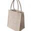 Large durable fun burlap everyday bag for shopping