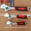 Drop forged carbon steel adjustable handle wrenches for industrial used