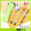3 pcs tableware stainless steel dinnerware set of chopsticks, spoon and fork with the bag
