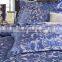 2016 jacquard lake blue satin 4pcs bedding sets including duvet cover bed sheet pillowcases set twin king queen full size.