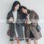 2016 high quality women winter plaid woolen coats for ladies ladies long coat design
