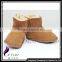 CX-SHOES-06A Cute Wholesale Soft Real Sheepskin Leather Baby Shoes