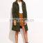 Olive Green Drawstring Parka Jacket Winter Coat With Hooded Cotton Padded Longline Jacket Jacket Custom Made