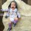 S17520A 2017 Summer white baby clothes letter printed romper