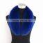 Myfur Navy Color Wholesale Real Fox Fur Winter Parka Coat Accessory Fur Collar