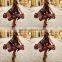 New fashion Chiffon short front long back One-piece women dress