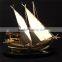 Noble Customized Made Golden Crystal Arab Modern Gold Or Silver Crystal Ship Model And Islamic Souvenirs Gifts
